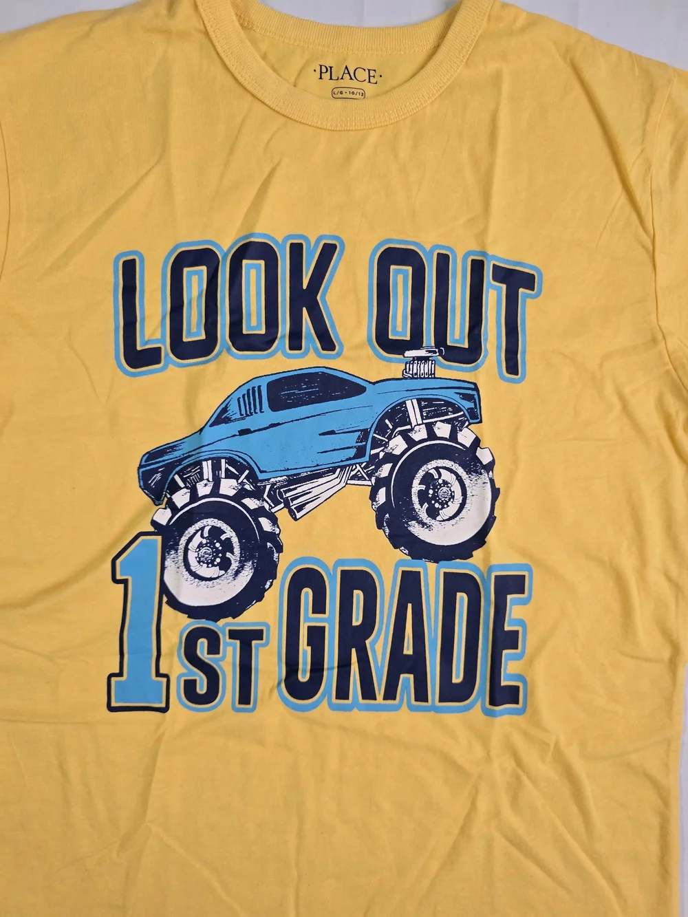 THE C PLACE Boys Yellow Monster Truck Graphic 